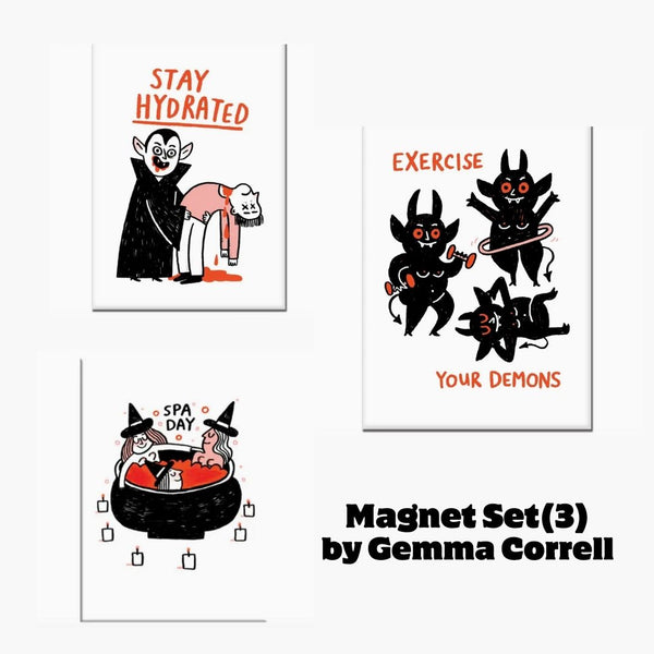 3 Magnet Set by Gemma Correll