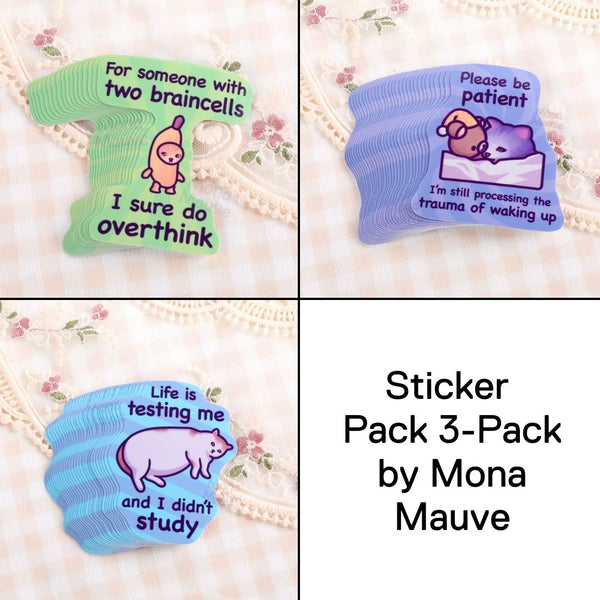 Sticker 3-Pack by Mona Mauve