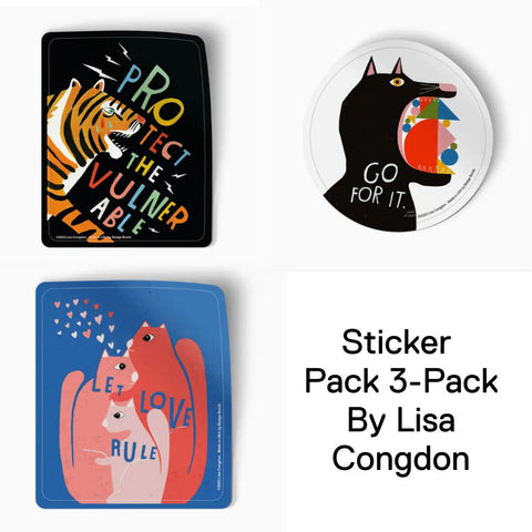 Lisa Congdon Sticker 3-Pack