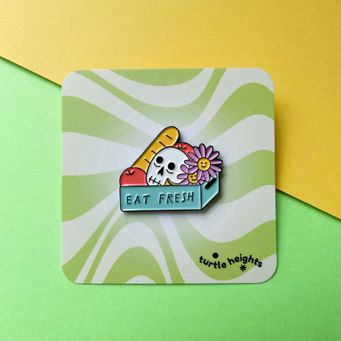 Eat Fresh enamel pin