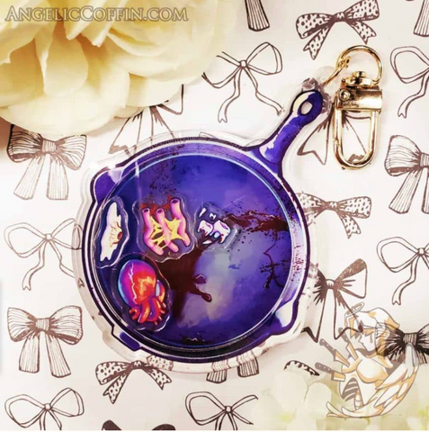 Cannibal Breakfast Shaker keychain