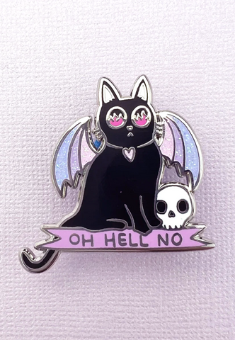 Familiar enamel pin