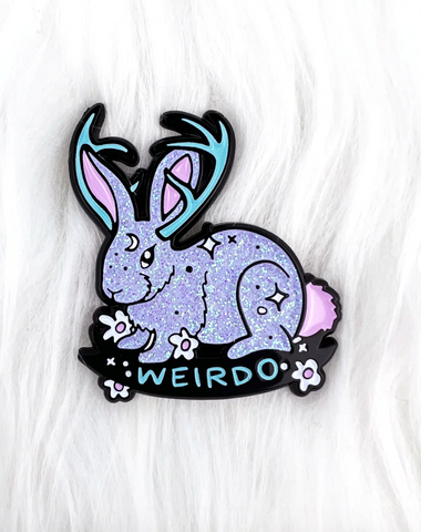 Jackalope enamel pin