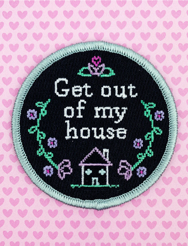 My House iron-on patch