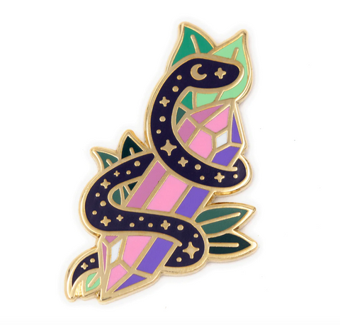 Crystal Snake Pin