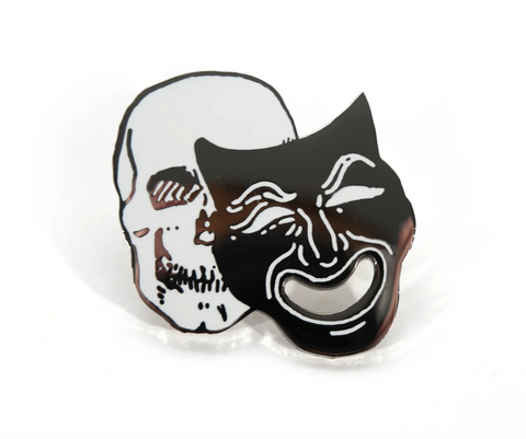 Laugh Forever Mask pin