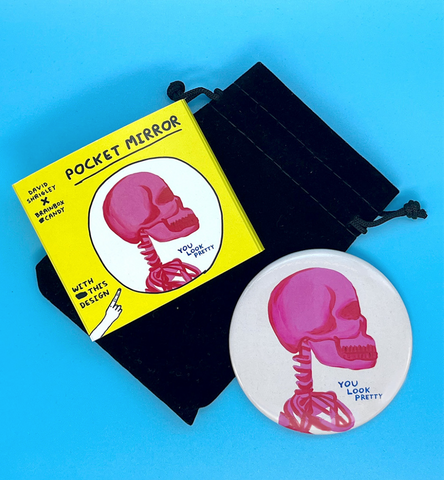 You Look Pretty pocket mirror