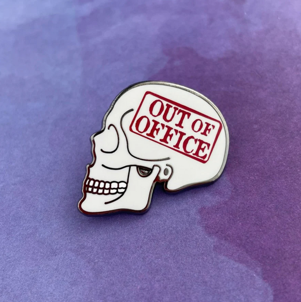 Out of Office enamel pin