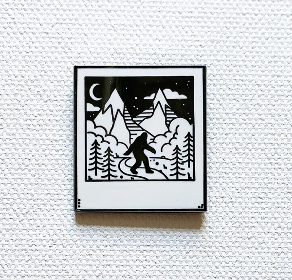 Bigfoot enamel pin