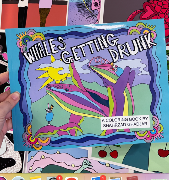 Whales Getting Drunk Coloring Book