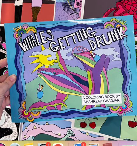Whales Getting Drunk Coloring Book
