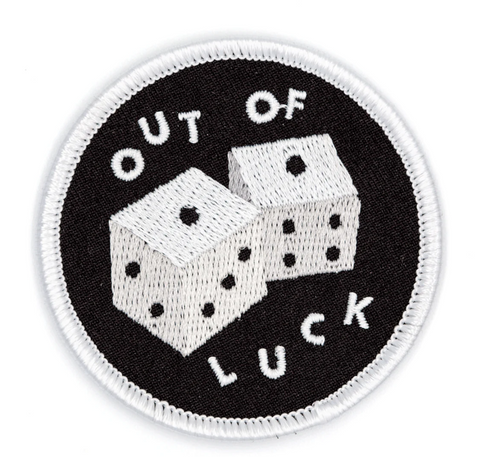 Out of Luck iron-on patch