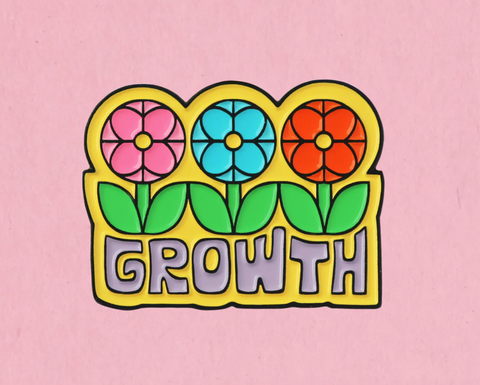 Growth enamel pin