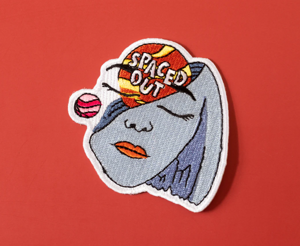 Spaced Out Psychedelic Iron-On Patch