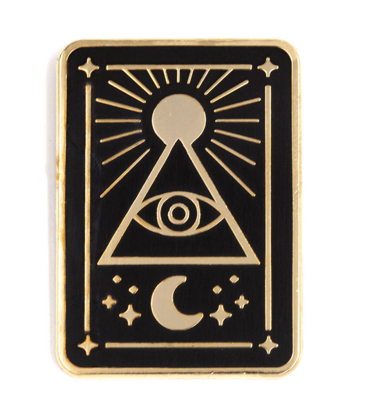 As Above So Below Tarot Card enamel pin