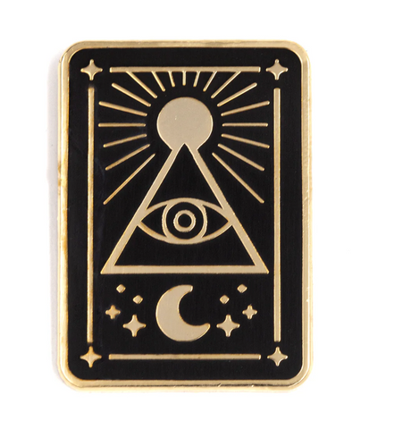 As Above So Below Tarot Card enamel pin