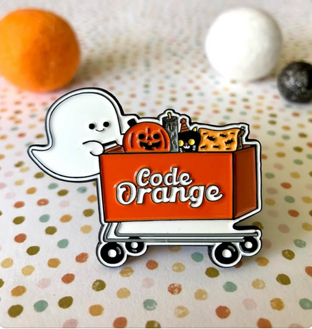 Code Orange enamel pin