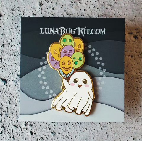 Celebration Ghost enamel pin