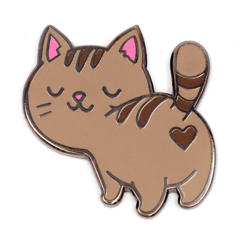Catt Butt enamel pin