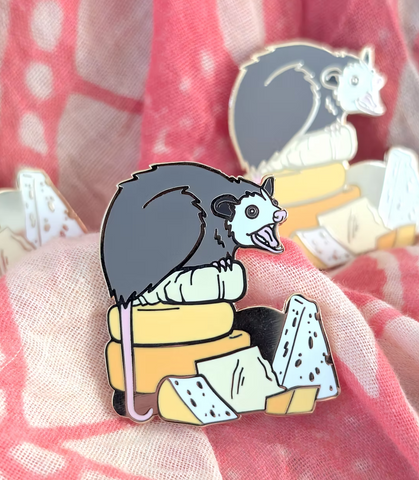 Get Your Own Cheese enamel pin