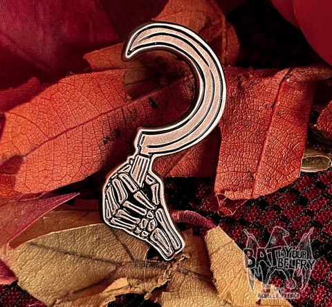 Harvest Sickle enamel pin