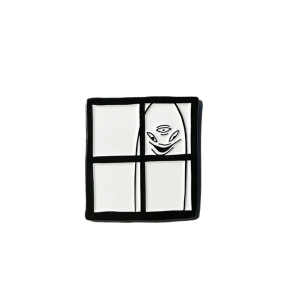 Window Weirdo enamel pin