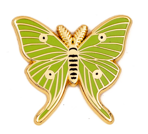 Luna Moth Enamel Pin