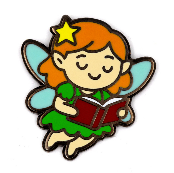 Reading Fairy Enamel Pin