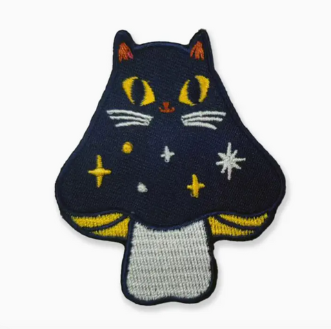 Cosmic Mushroom Cat Patch