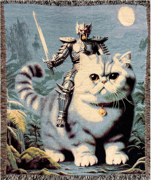 Cat Warrior Blanket