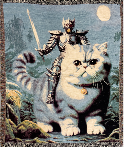 Cat Warrior Blanket