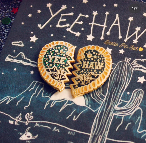 BFF Yeehaw Enamel Pin Set