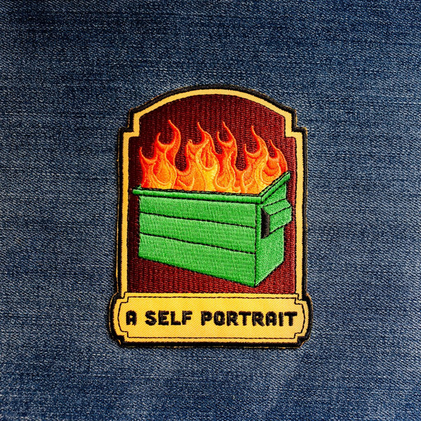A Self Portrait iron-on patch