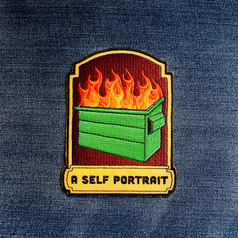 A Self Portrait iron-on patch