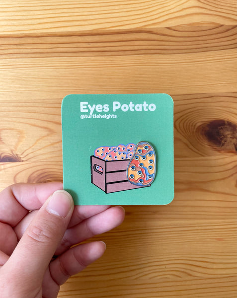 Eyes Potato pin