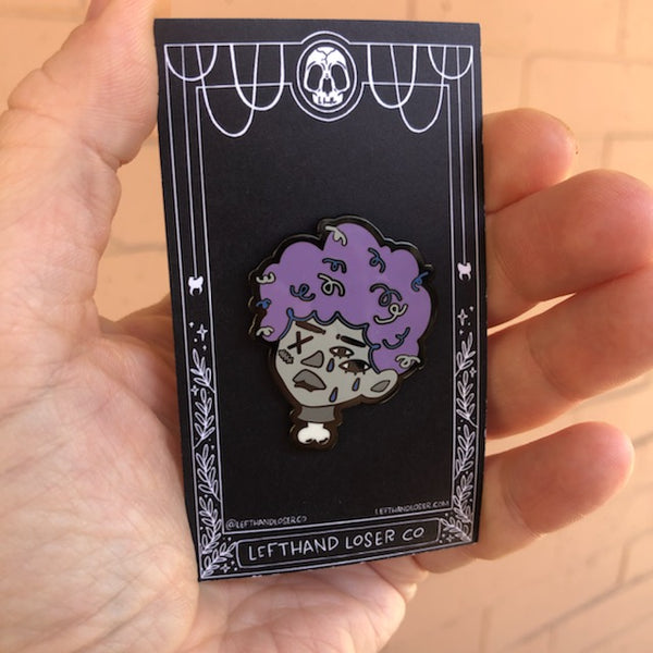 Losing My Head enamel pin