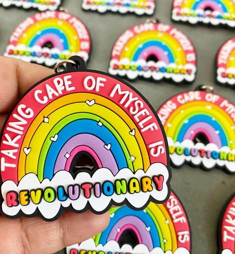 Taking Care of Myself keychain