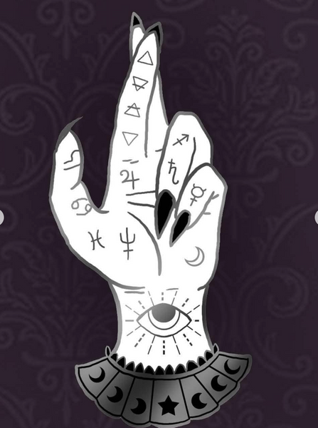 Fortune Teller enamel pin-Silver