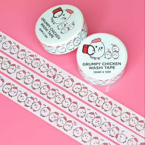 Grumpy Chicken washi tape