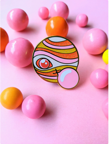 How Jupiter Makes Her Moons enamel pin