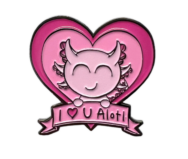 I Love You Aloti enamel pin