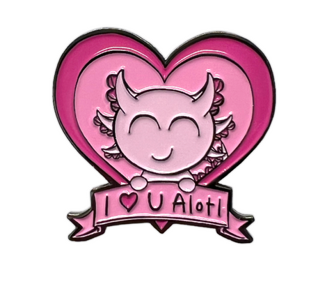I Love You Aloti enamel pin