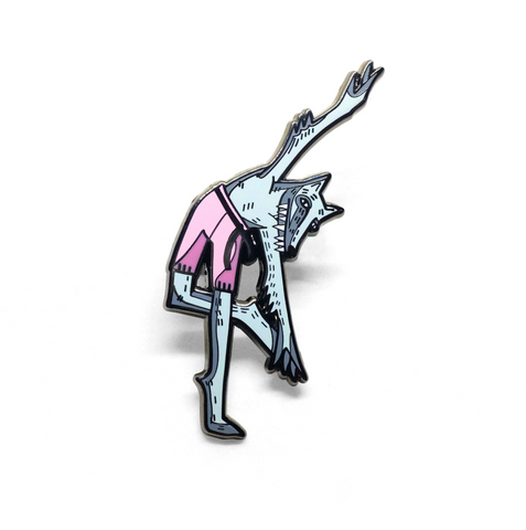 Dancing Monster enamel pin