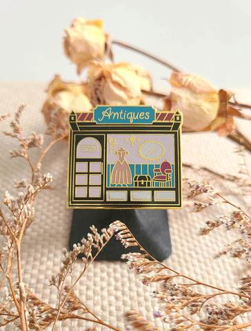 Antiques Shop enamel pin