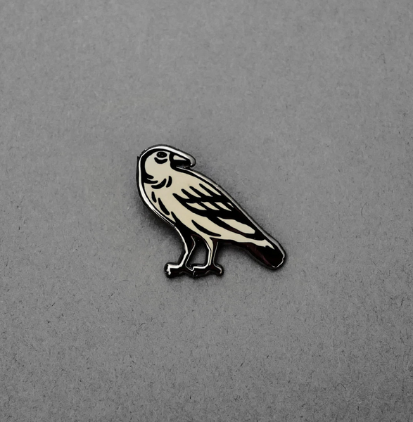 Raven enamel pin