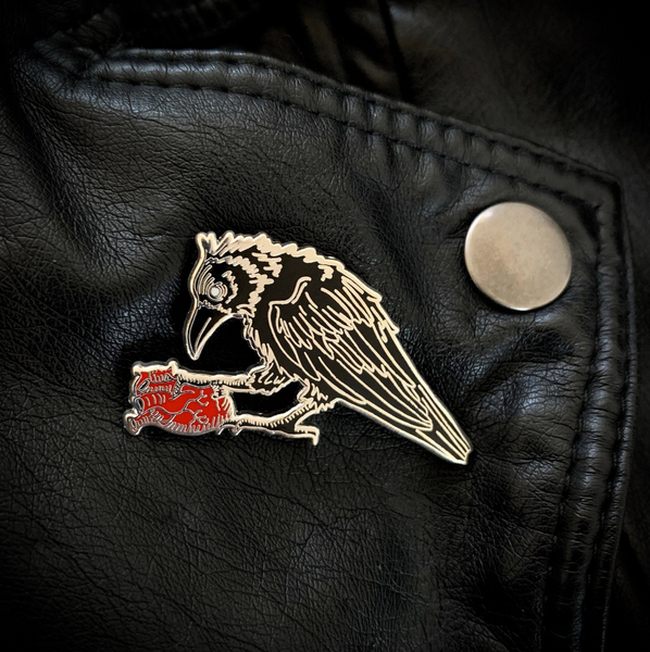 Scavenger enamel pin