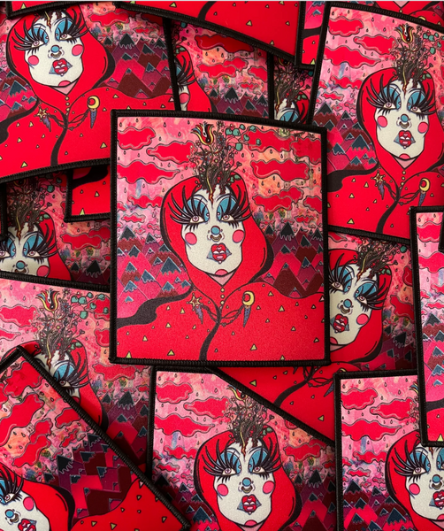 Two of Wands printed patch