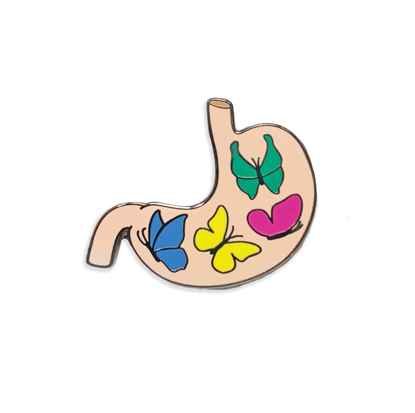 Butterflies in Stomach Enamel Pin