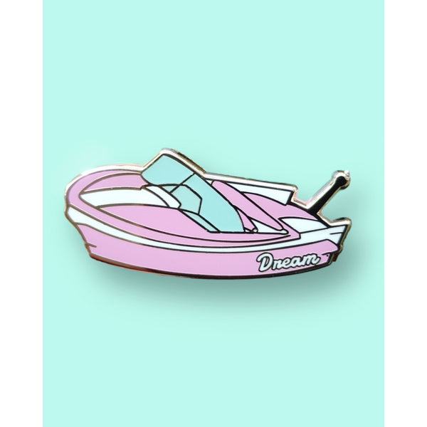 Dreamboat enamel pin