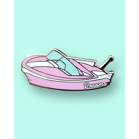 Dreamboat enamel pin